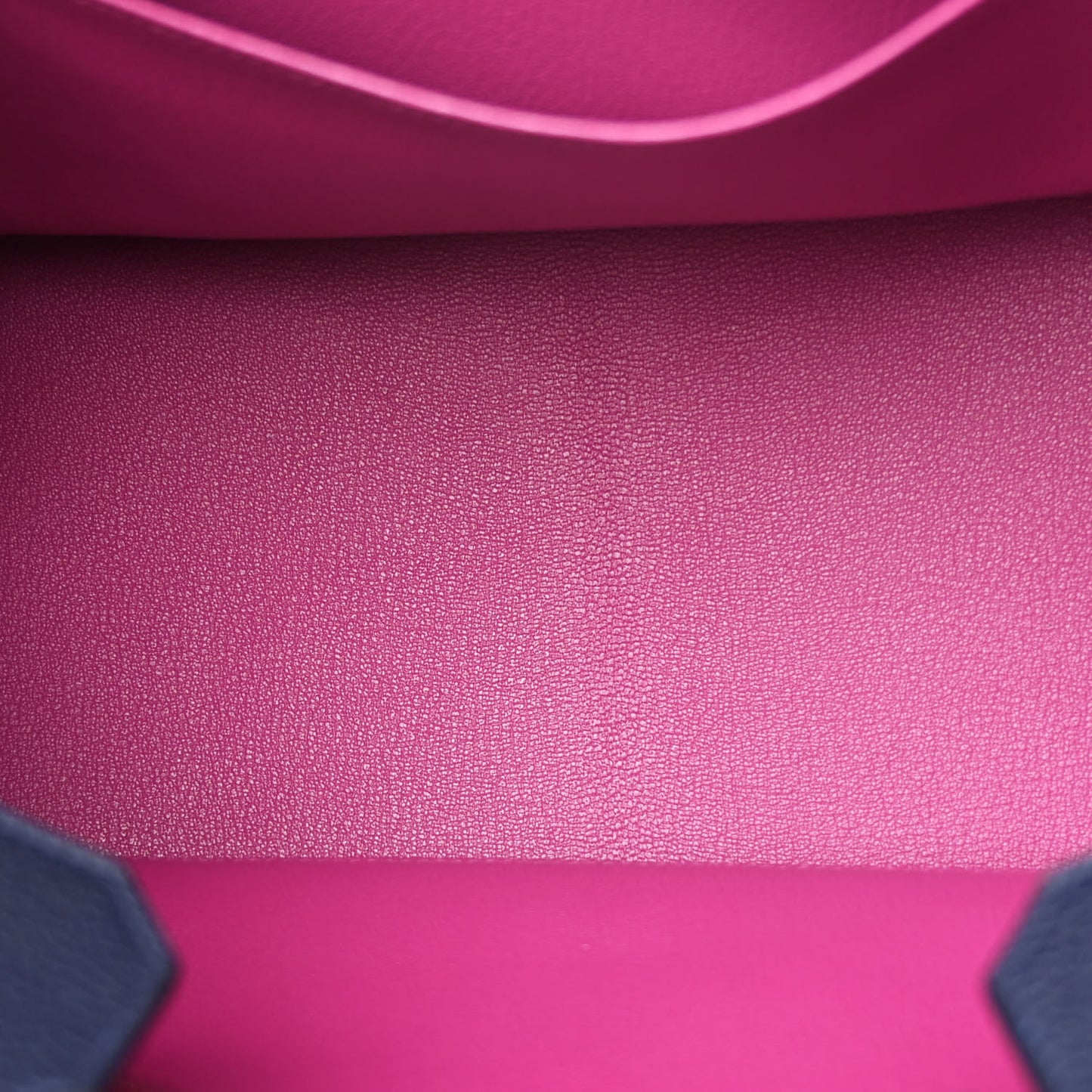 Togo Verso Birkin 35 Bleu Nuit Rose Pourpre