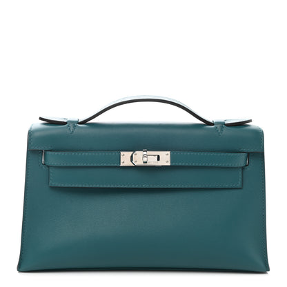 Hermes Swift Kelly Pochette Clutch Vert Bosphore 1 of 17