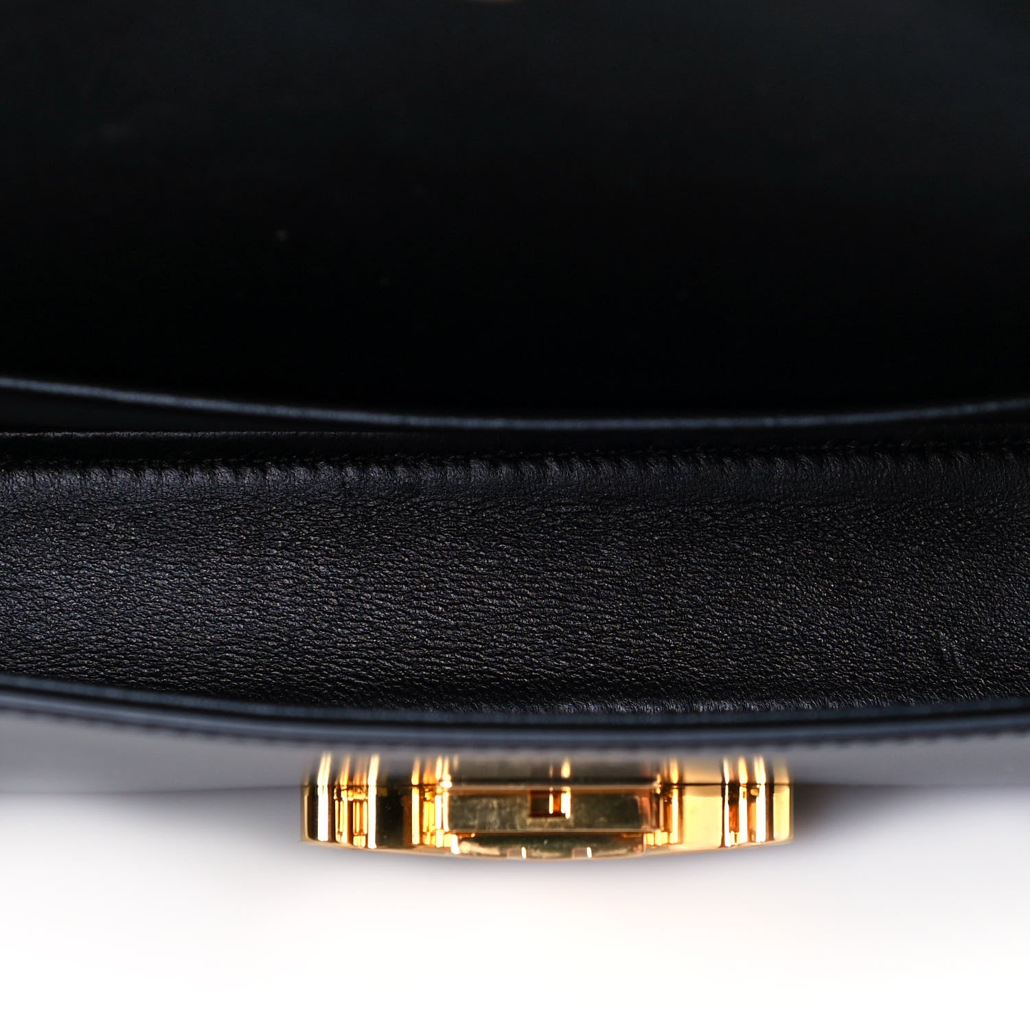 Celine Shiny Calfskin Triomphe Shoulder Bag Black 5 of 12