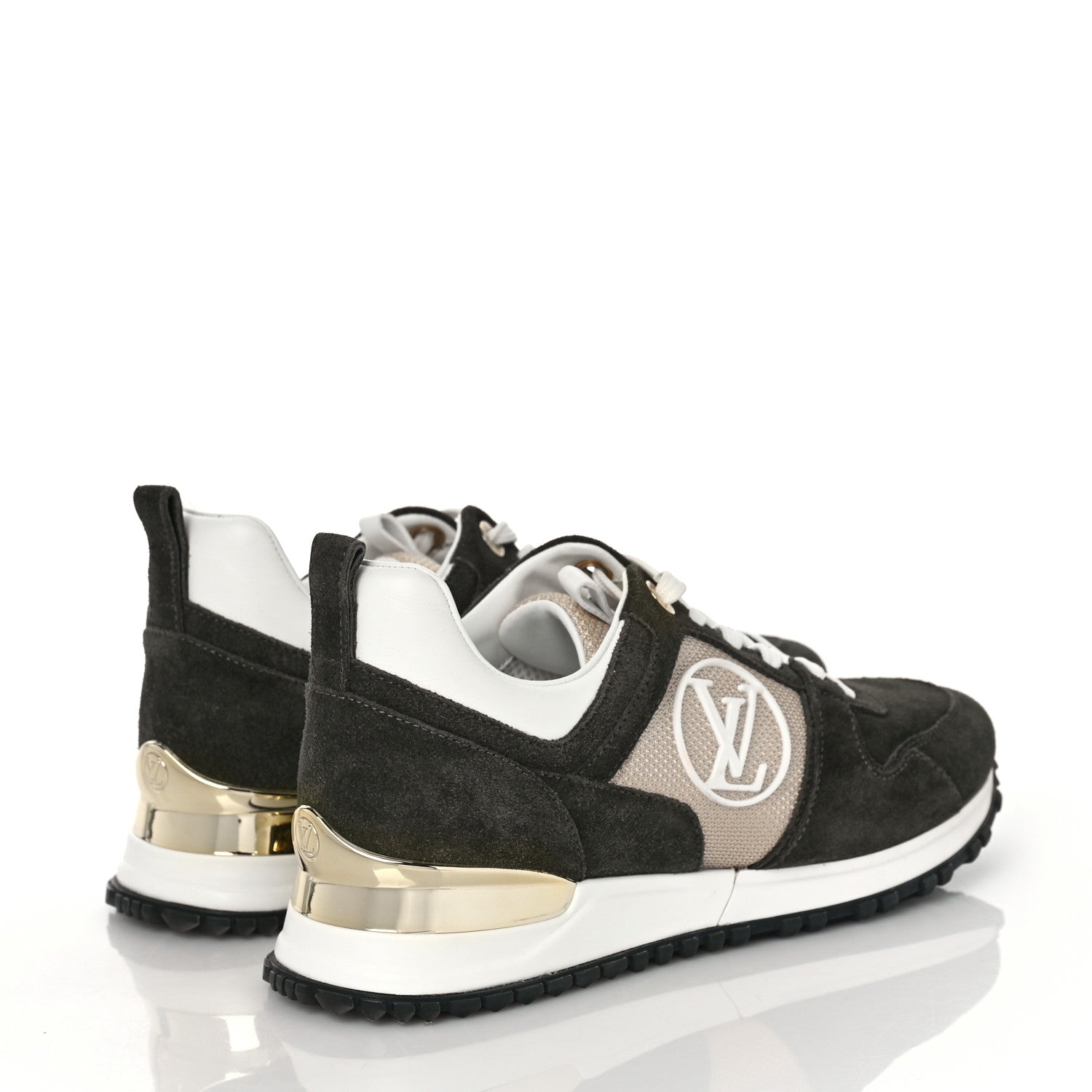 Louis Vuitton Calfskin Suede Run Away Sneakers 36 Green 4 of 8