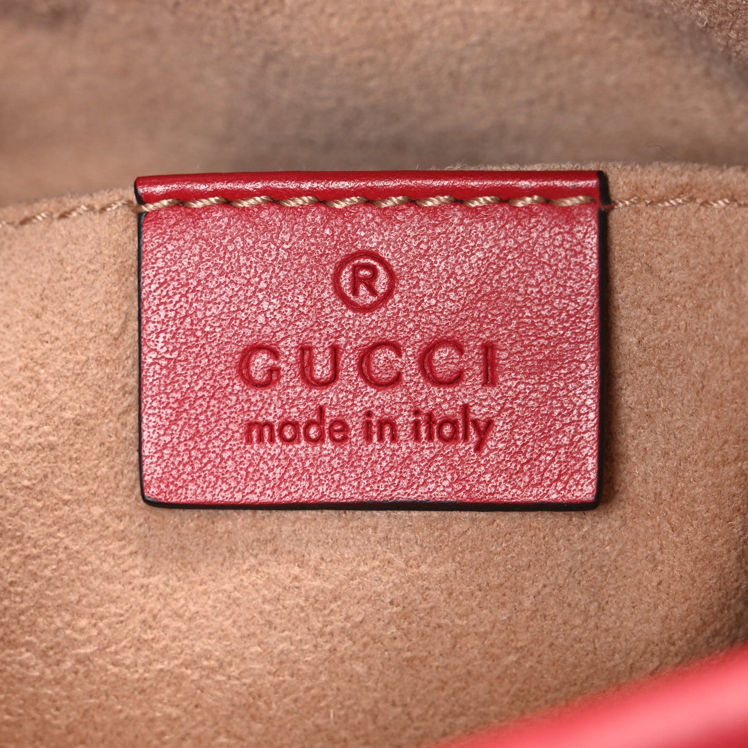 Gucci Calfskin Matelasse Mini GG Marmont Chain Shoulder Bag Hibiscus Red 6 of 10