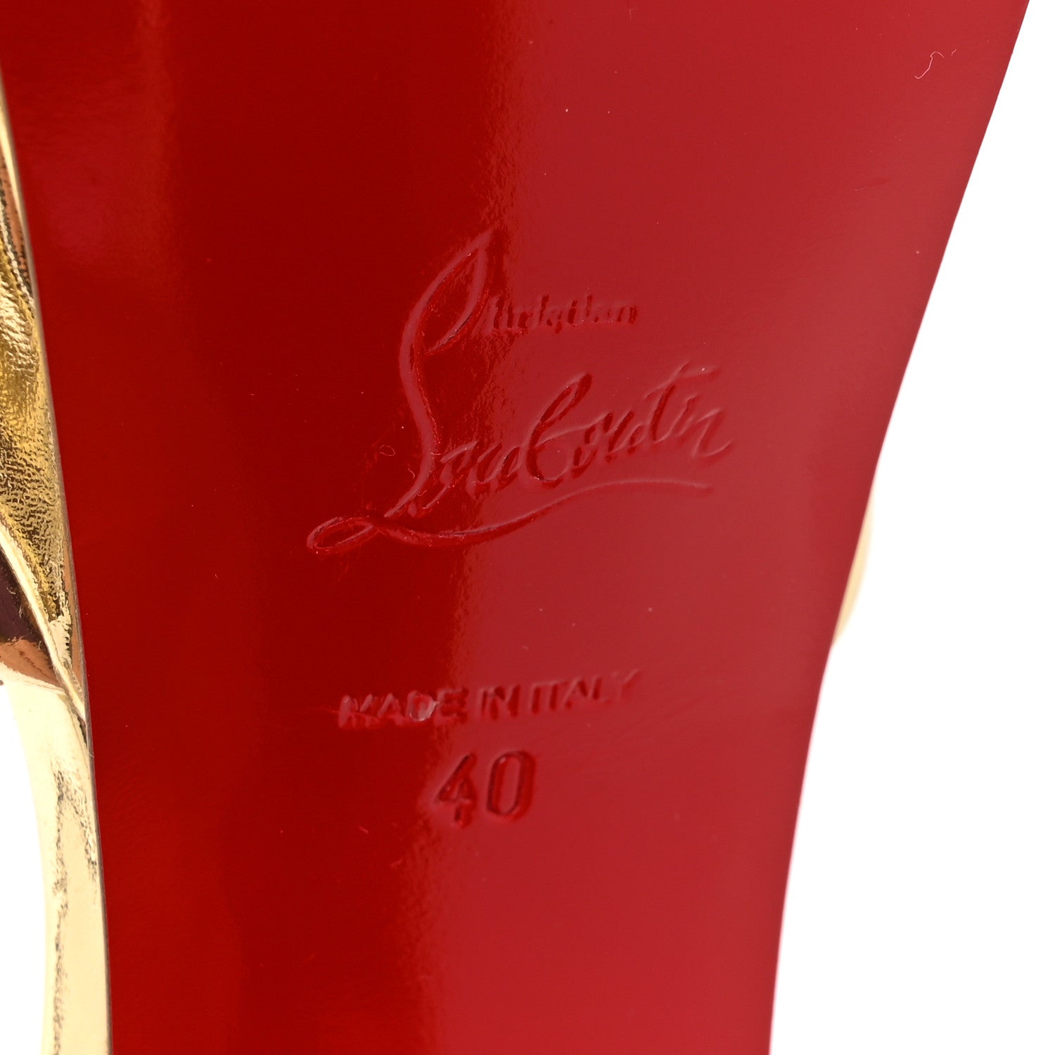Christian Louboutin Metallic Patent Amali Alta 130 Platform Sandals 40 Black 6 of 9