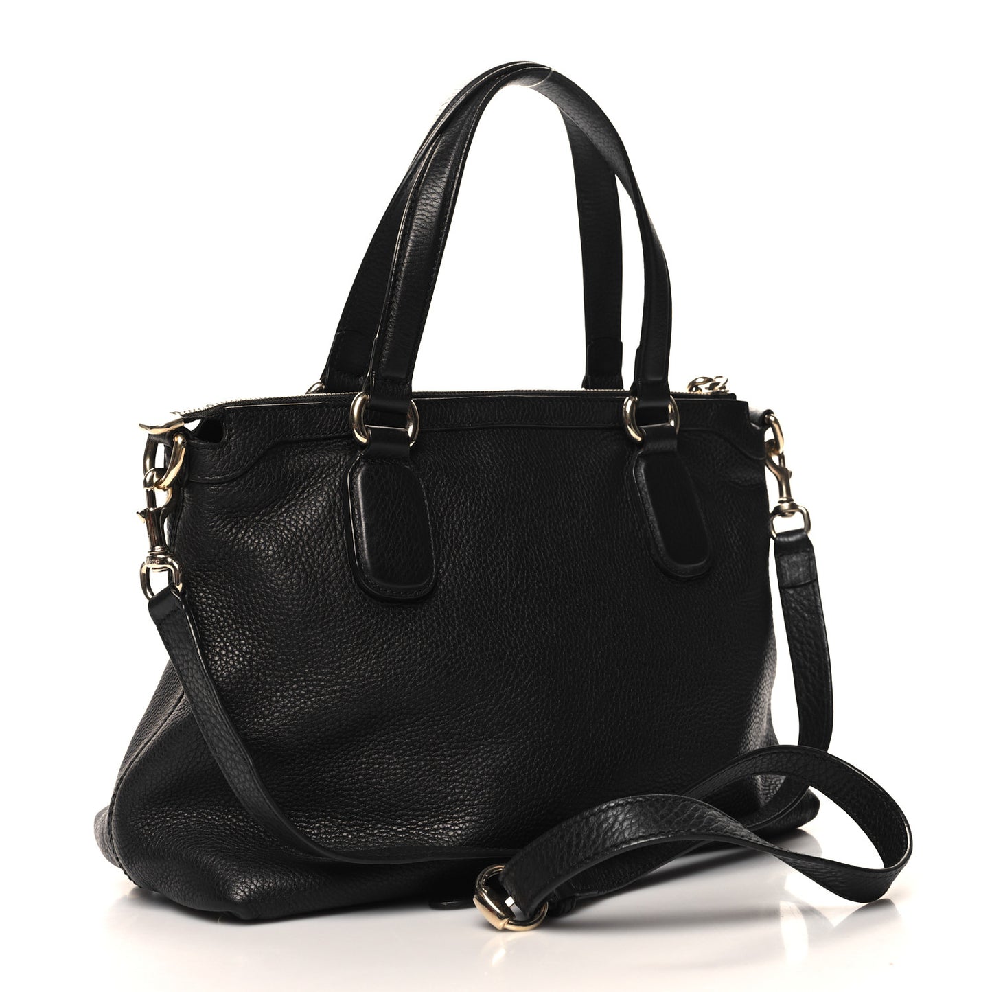 Cellarius Calfskin Small Soho Top Handle Satchel Black