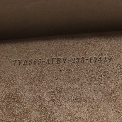 Fendi Recycled Fabric Jacquard Vitello King FF 1974 Baguette Soft Trunk Tobacco Moro Sand 7 of 14