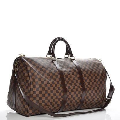 Louis Vuitton Damier Ebene Keepall Bandouliere 55 4 of 11