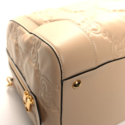 Gucci Calfskin GG Matelasse Medium Duffle Bag Naturale 10 of 15