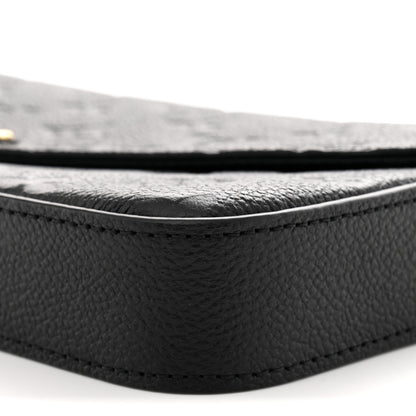 Louis Vuitton Empreinte Pochette Felicie Chain Wallet Black 10 of 12