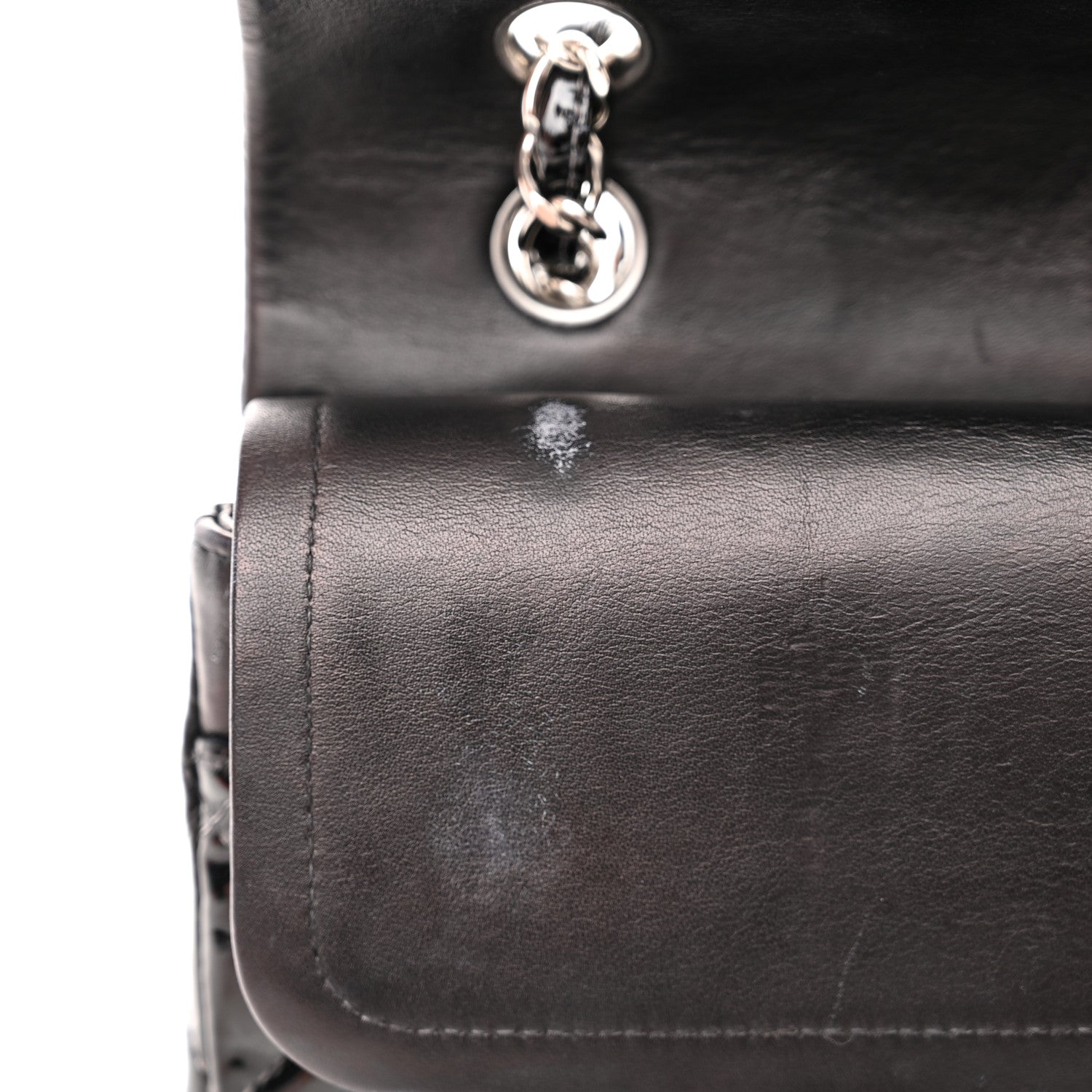 Chanel Patent Quilted Medium Double Flap Black 15 of 22