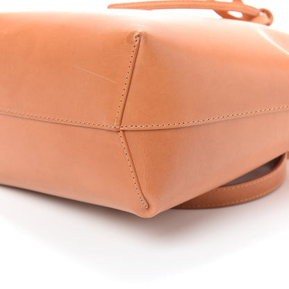 Mansur Gavriel Vegetable Tanned Calfskin Mini Bucket Bag Cammello Sun 9 of 9