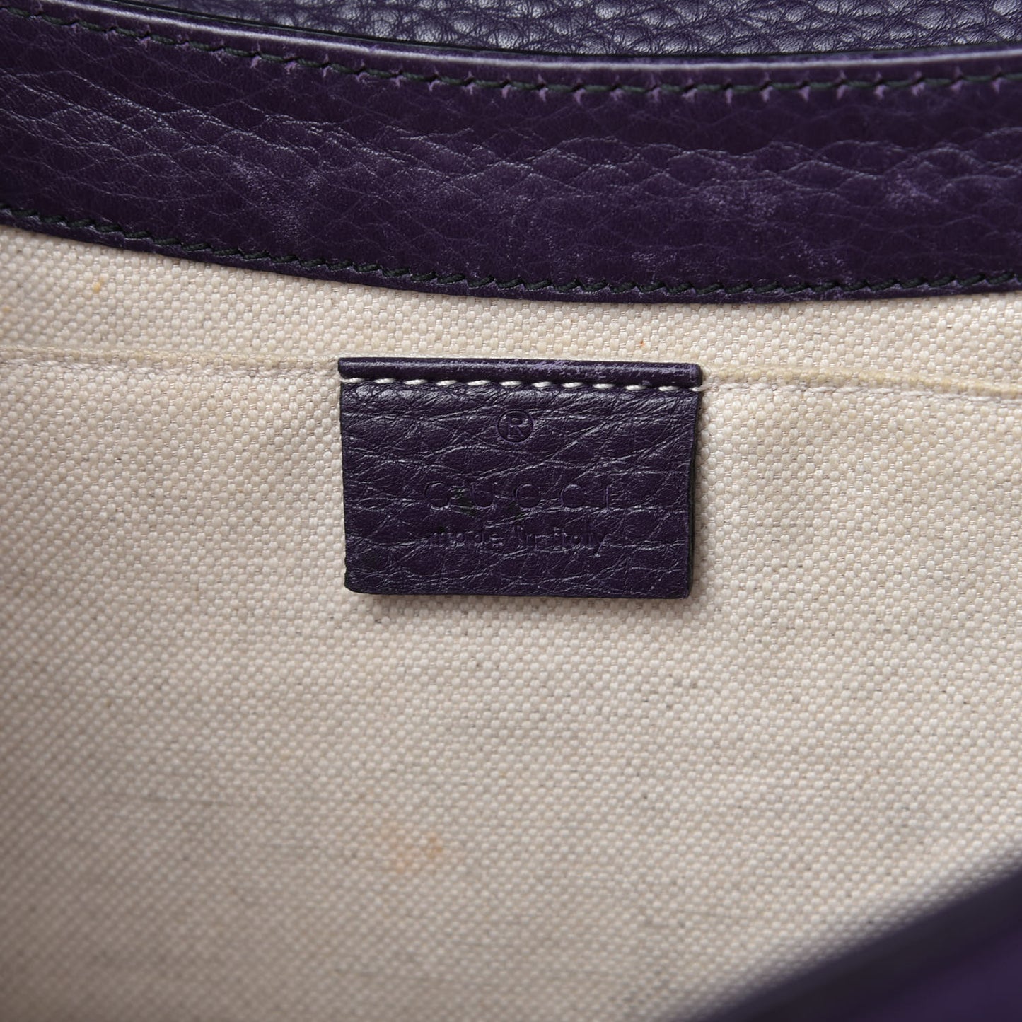 Pebbled Calfskin Medium Emily Chain Shoulder Bag Purple