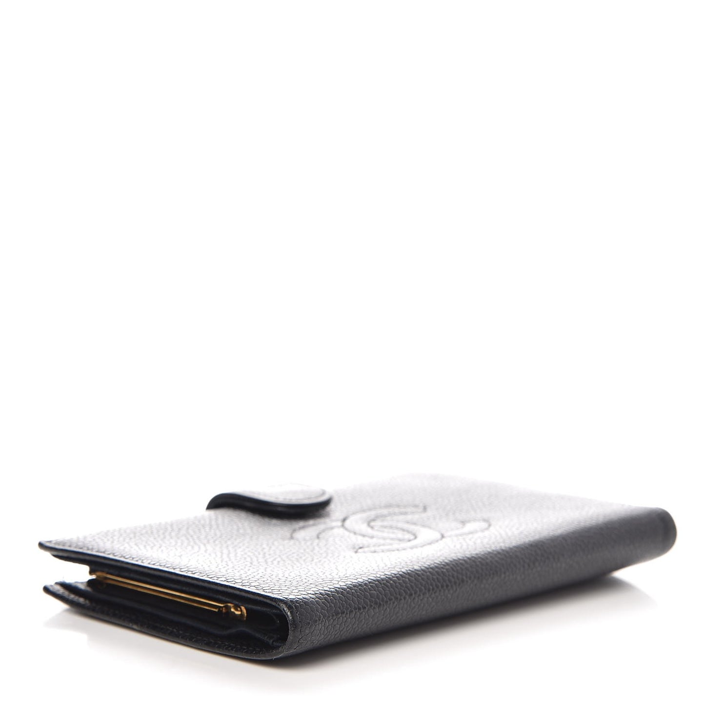 Caviar Timeless CC French Wallet Black