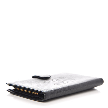 Chanel Caviar Timeless CC French Wallet Black 4 of 11