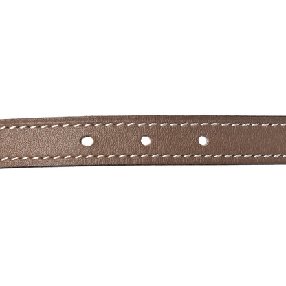 Hermes Swift Epsom 13mm Mini Laquee Reversible Belt 70 Etoupe White 6 of 7