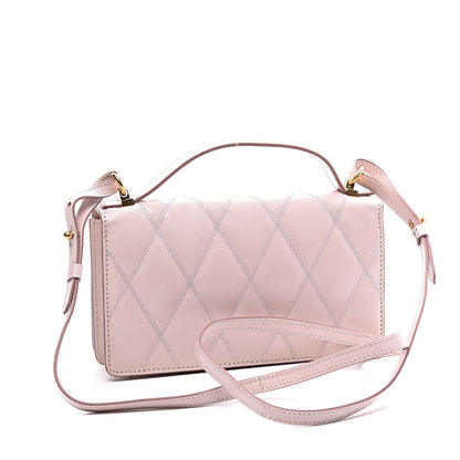 Givenchy Goatskin Quilted GV3 Strap Wallet Pale Pink 2 of 8