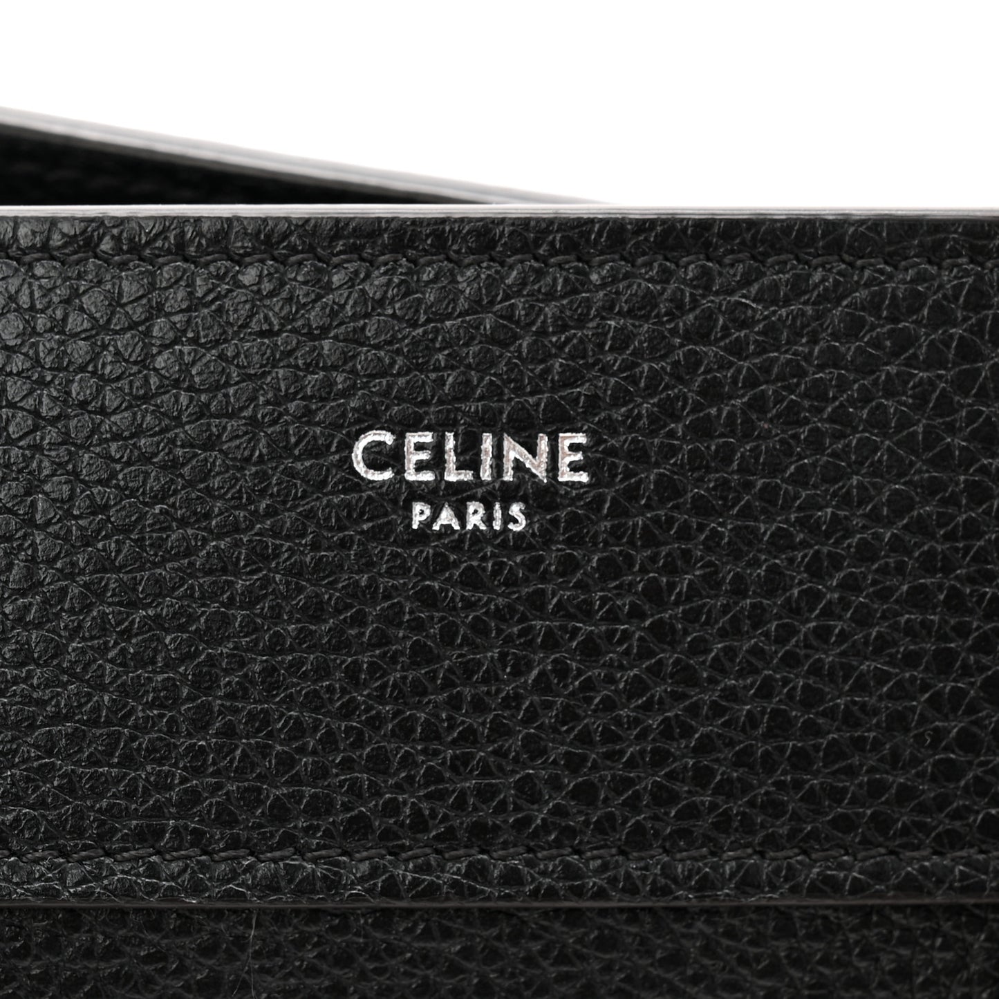Drummed Calfskin Micro Luggage Black