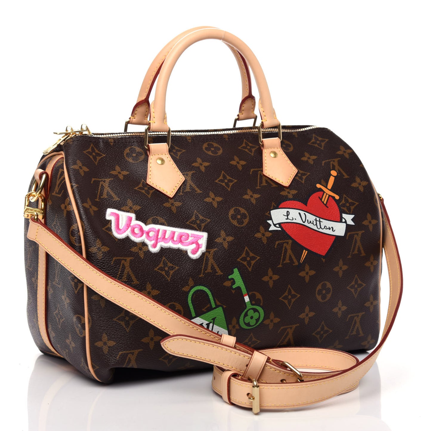 Monogram Patches Speedy Bandouliere 30