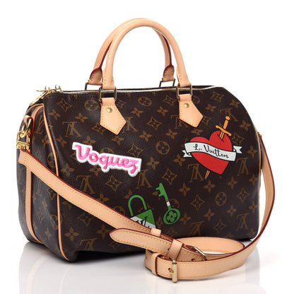 Louis Vuitton Monogram Patches Speedy Bandouliere 30 3 of 10
