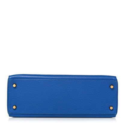 Hermes Courchevel Kelly Retourne 32 Bleu France 6 of 40