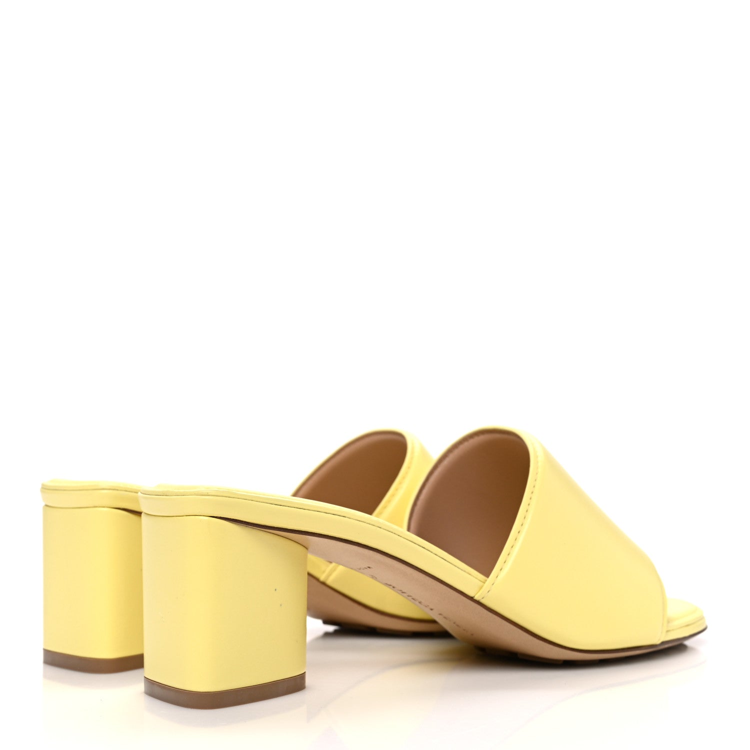 Bottega Veneta Vienna Calfskin The Band Mule Sandals 40 Lemonade 5 of 11