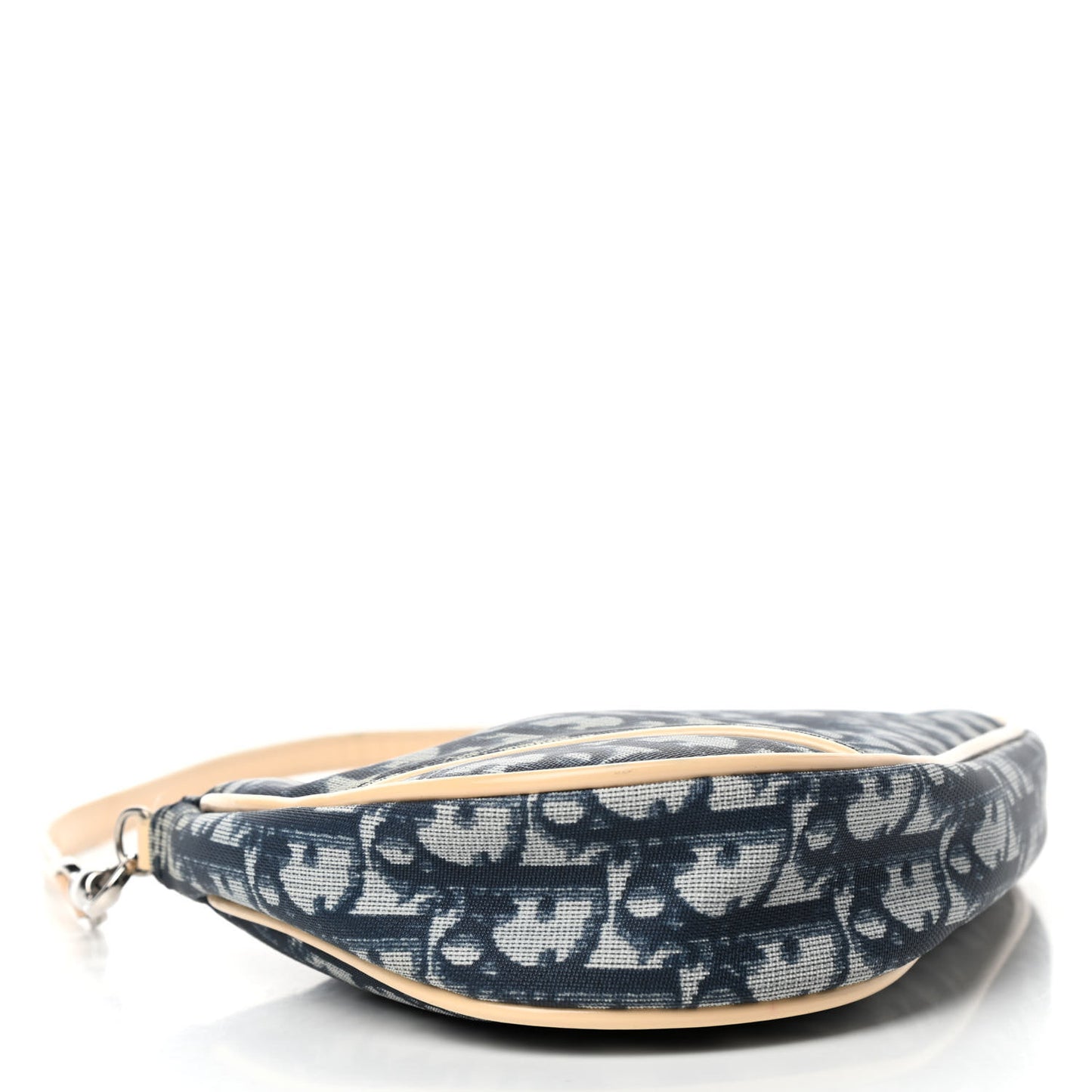 Monogram Mini Saddle Pochette White Blue