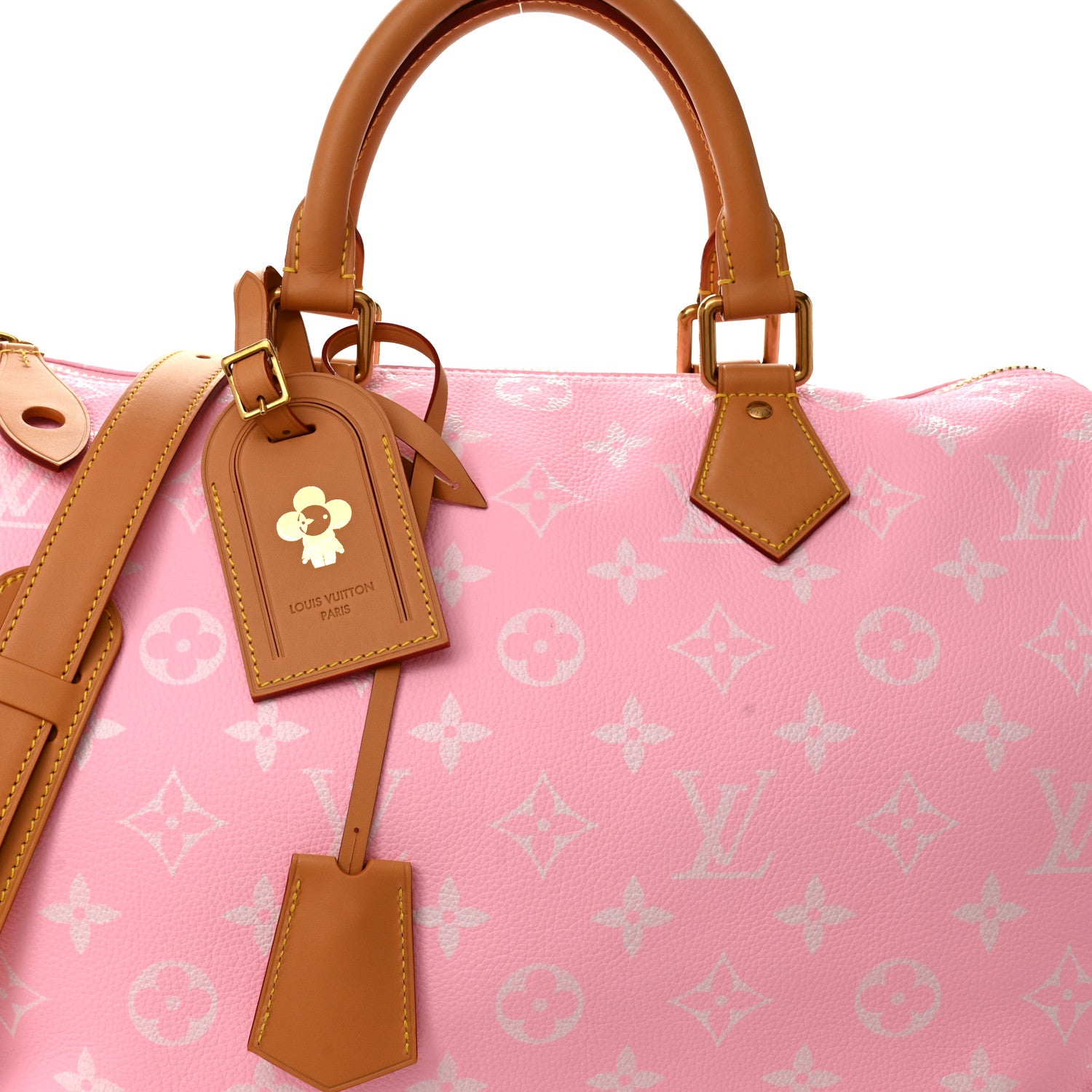 Louis Vuitton Calfskin Monogram Speedy P9 Bandouliere 40 Candy