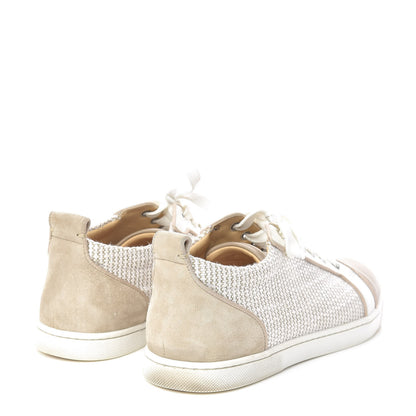 Christian Louboutin Tweed Calfskin Mens Gondolier Flat Sneakers 40 Galet 4 of 11