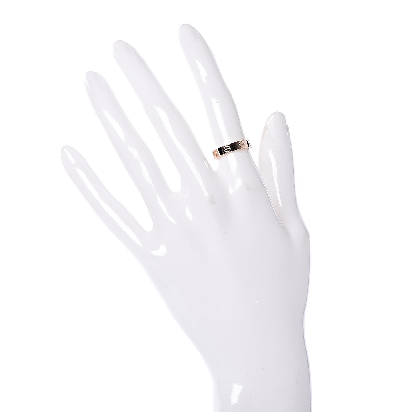 18K Pink Gold 3.5mm LOVE Wedding Band Ring 50 5.25