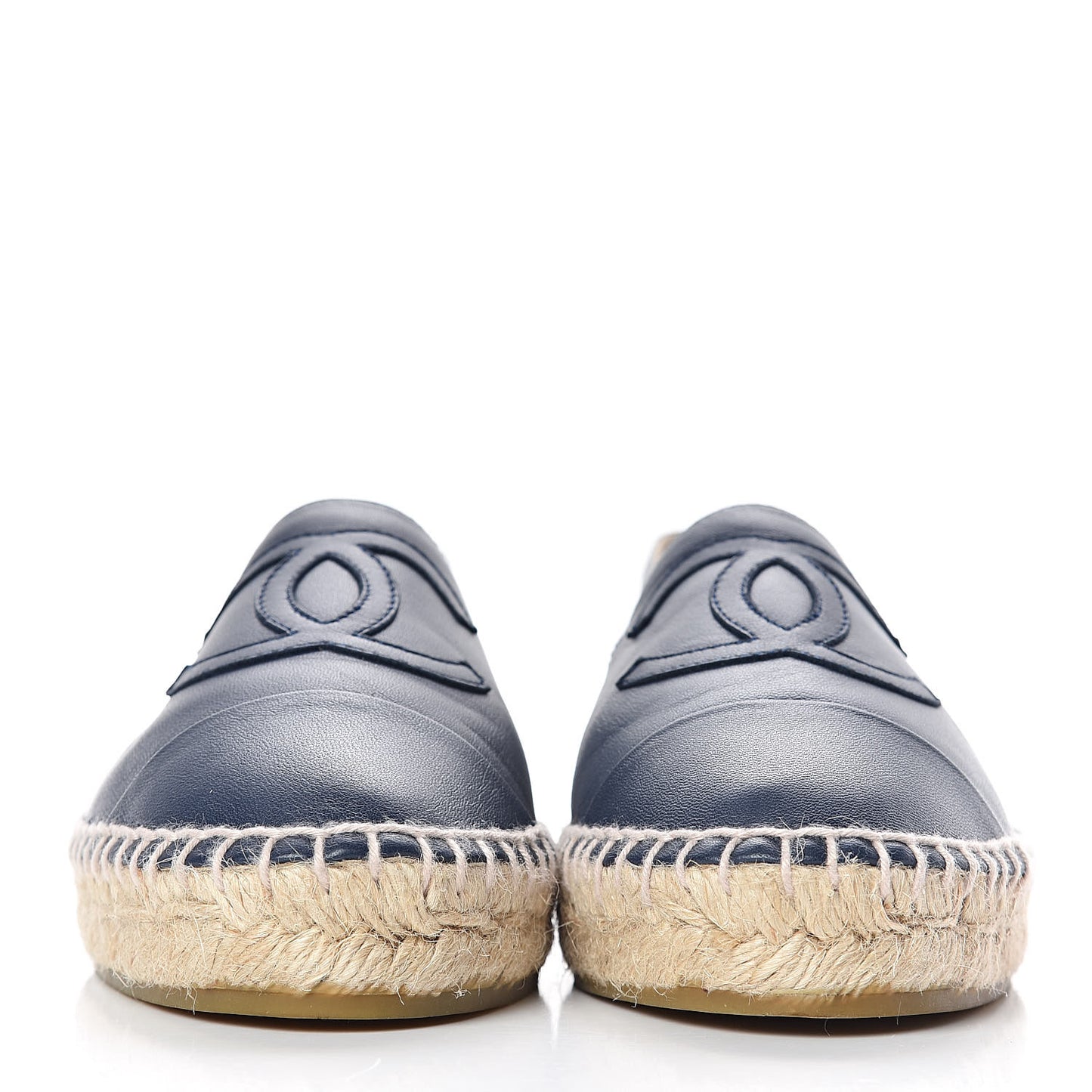 Lambskin CC Espadrilles 37 Dark Navy