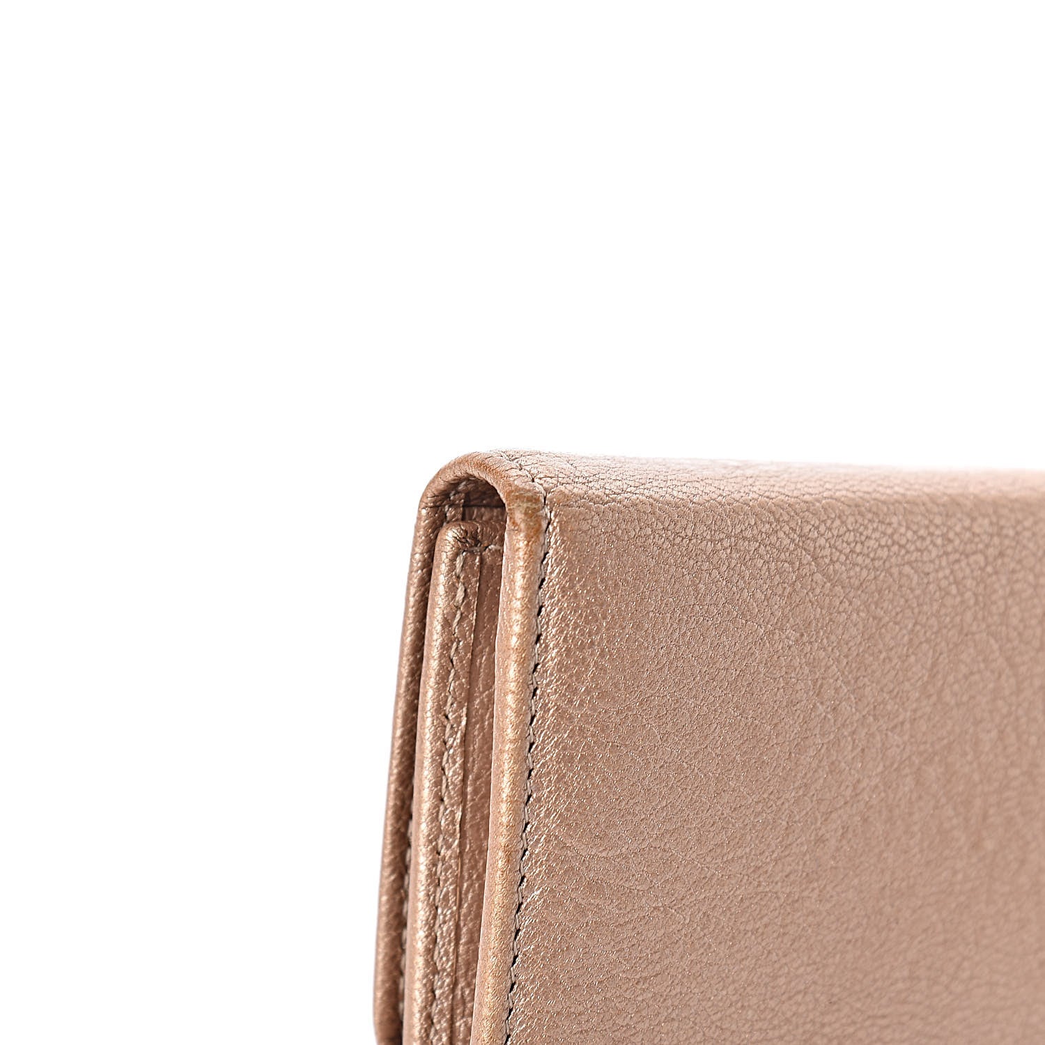 Chanel Metallic Goatskin Large Flap Wallet Gold 11 of 16