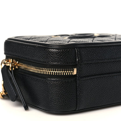 Chanel Caviar Quilted Small CC Filigree Vanity Case Black 8 of 10