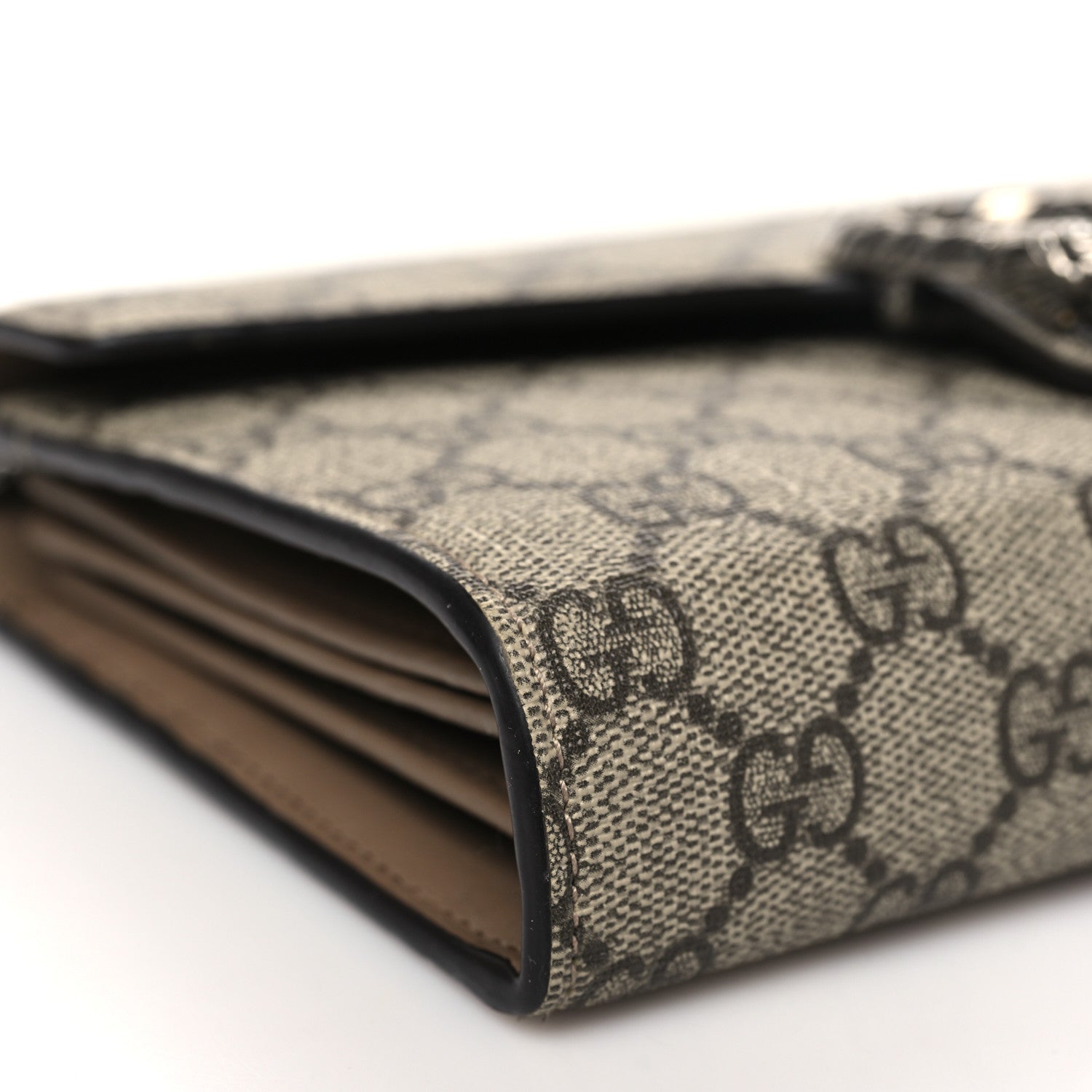 Gucci GG Supreme Monogram Mini Dionysus Chain Wallet Beige Taupe 8 of 9