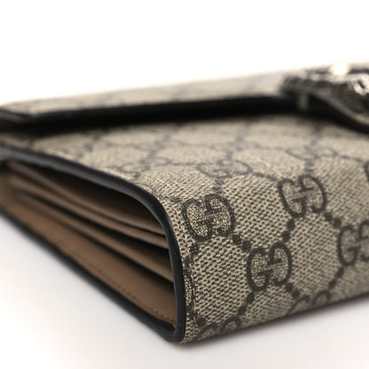 Gucci GG Supreme Monogram Mini Dionysus Chain Wallet Beige Taupe 8 of 9