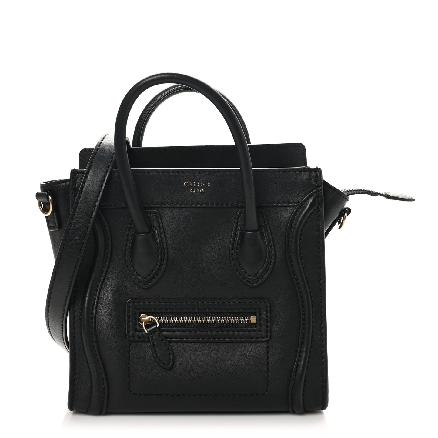 Smooth Calfskin Nano Luggage Black