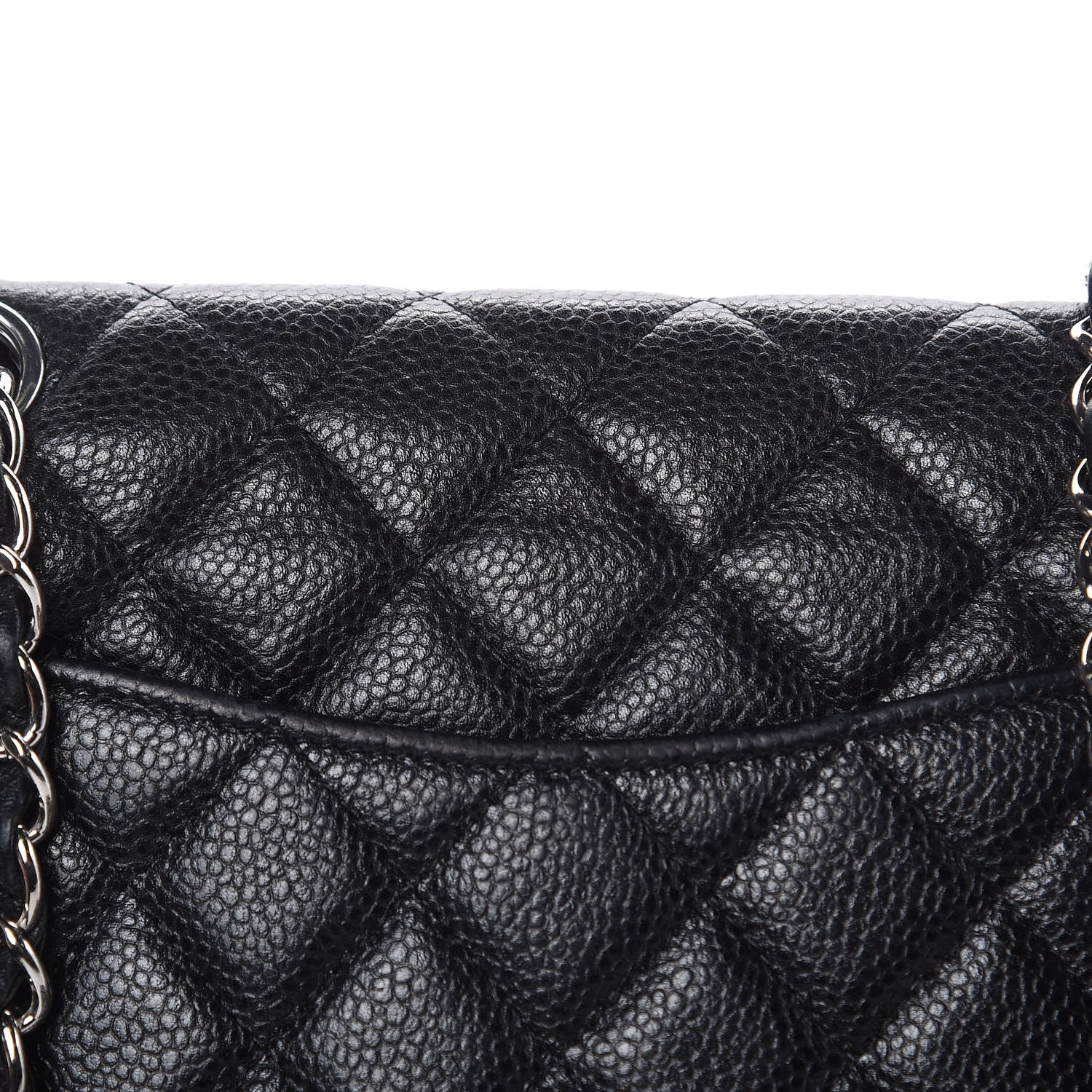 Chanel Caviar Quilted Mini Rectangular Flap Black 12 of 14