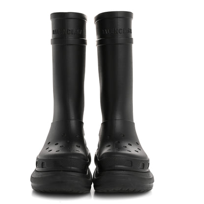 Balenciaga X CROCS Rubber Womens Rain Boots 37 Black 3 of 9