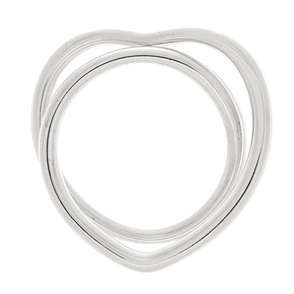 Hermes Sterling Silver MM Vertige Coeur Ring 54 6.75 4 of 7