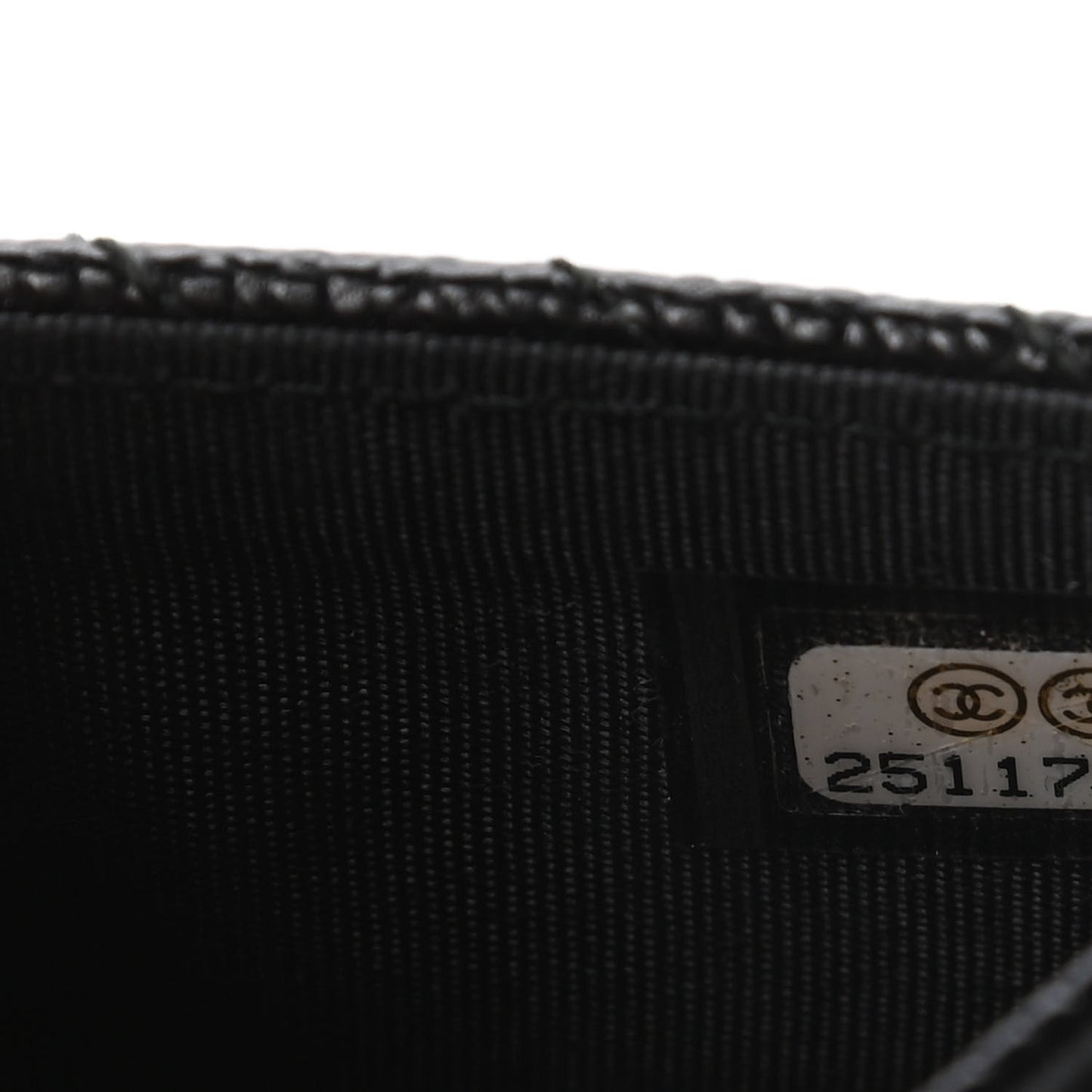 Caviar Quilted Boy Flap Card Holder Black
