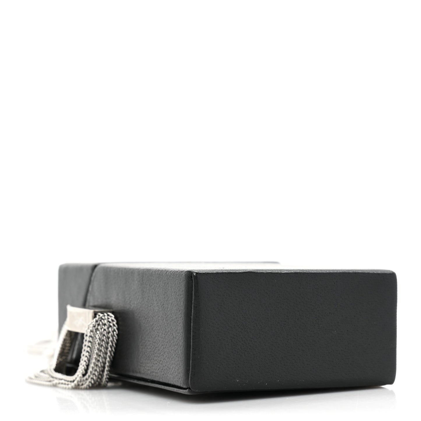 Lambskin Smoking Box Crossbody Black