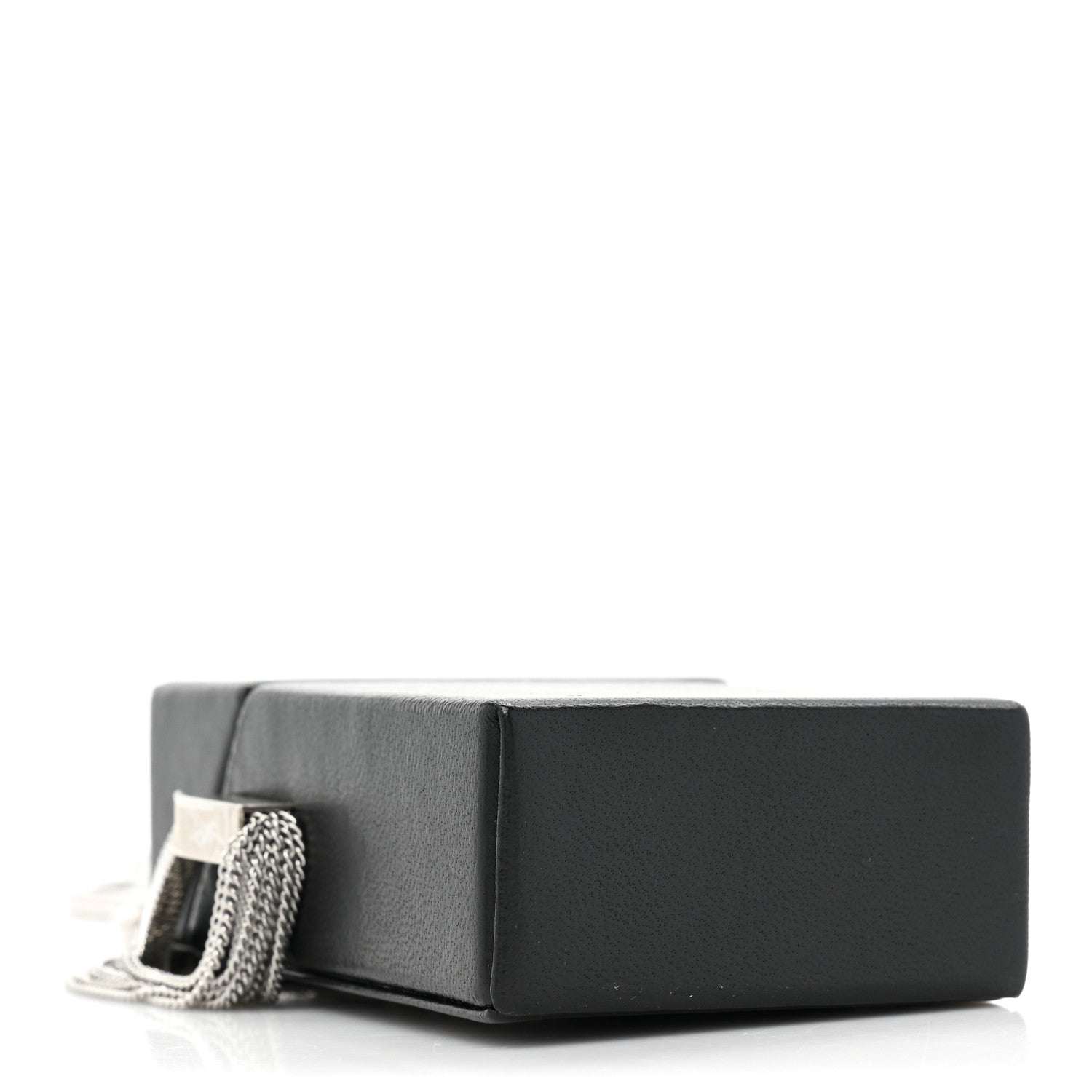 Saint Laurent Lambskin Smoking Box Crossbody Black 3 of 8