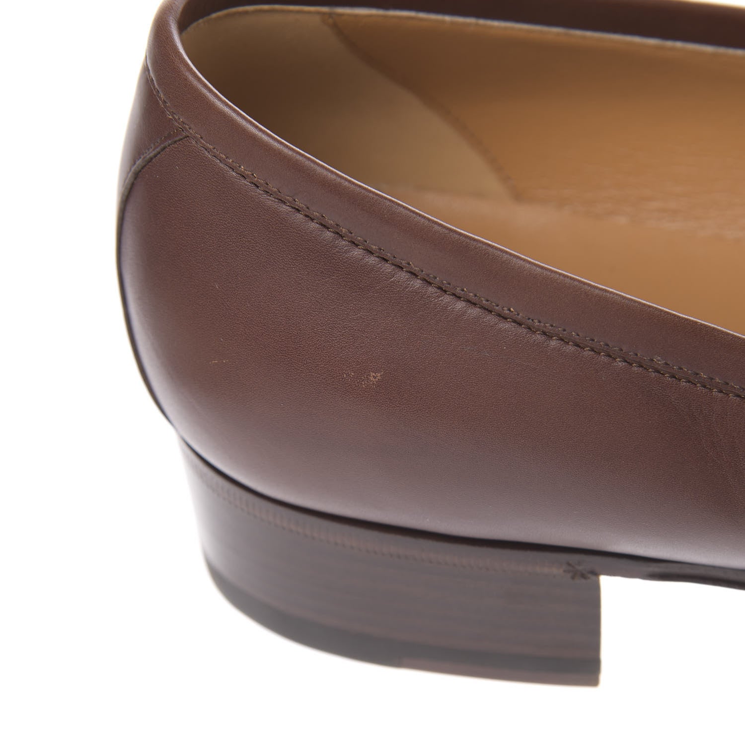 Gucci Calfskin Mens Jakarta Loafers 10 Indian Ebony 8 of 10