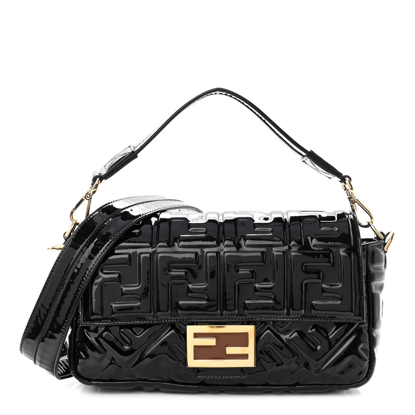 Patent FF 1974 Embossed Baguette Black
