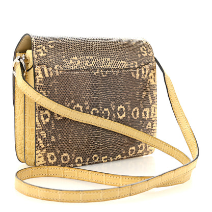 Hermes Matte Alligator Lizard Mini Sac Roulis Ombre Vanille 3 of 10