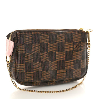 Louis Vuitton Damier Ebene 2020 Christmas Animation Big Wheel Mini Pochette Accessories Rose Ballerine 3 of 10
