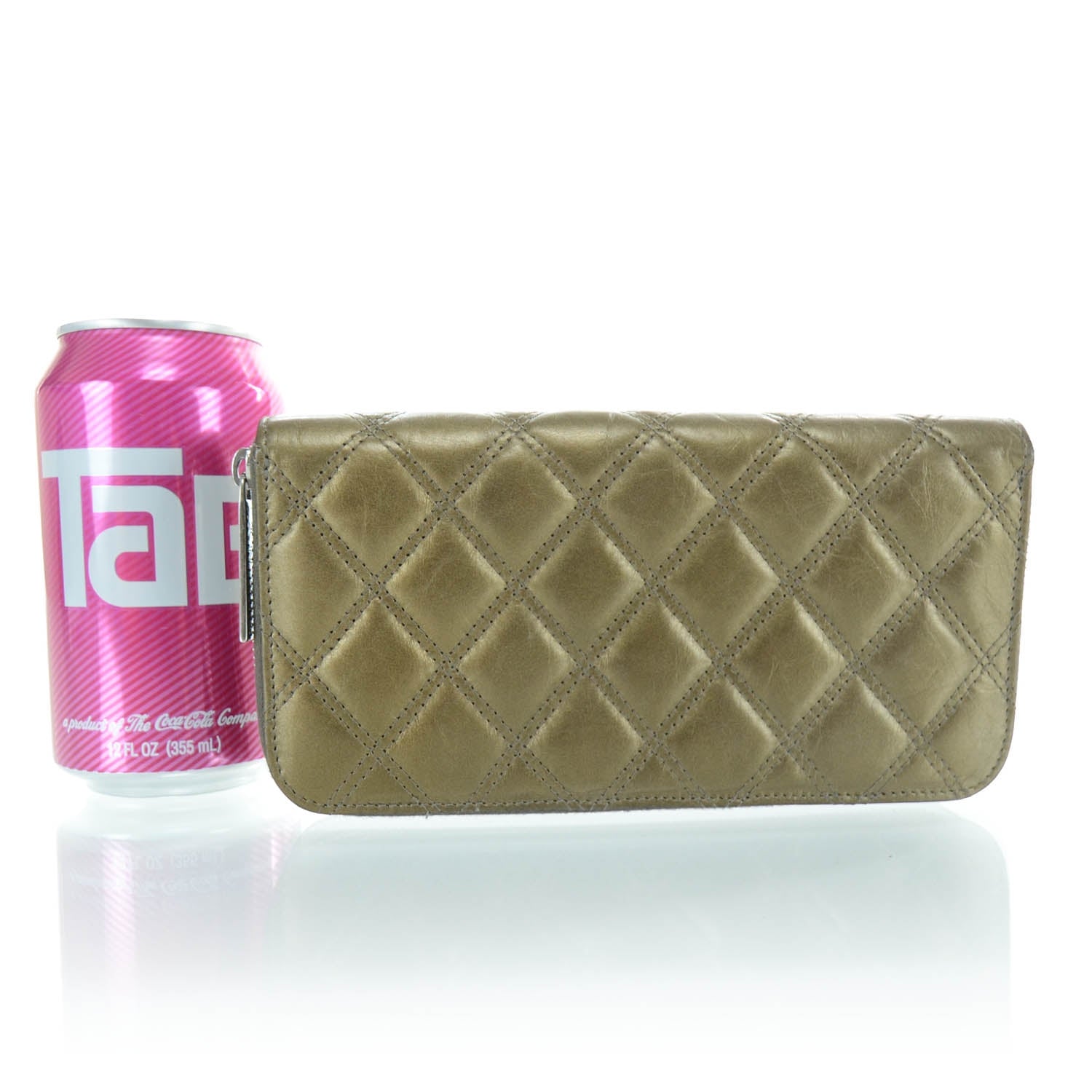 Chanel Distressed Calfskin Paris New York PNY Wallet 2 of 9