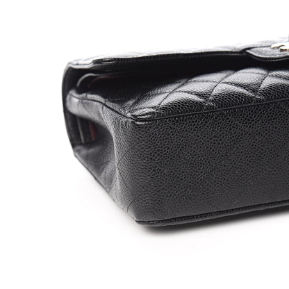 Chanel Caviar Quilted Medium Double Flap Black 8 of 10