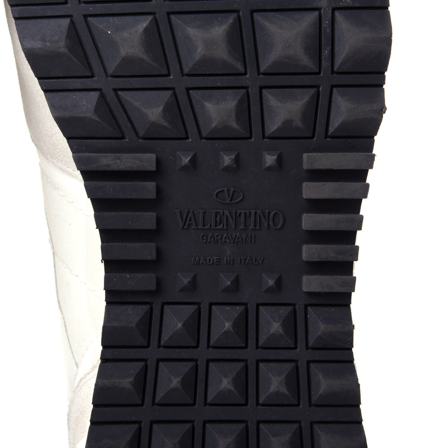 Valentino Garavani Fabric Suede L'Amour Rockrunner Sneakers 43 White 8 of 11