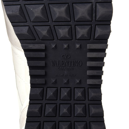 Valentino Garavani Fabric Suede L'Amour Rockrunner Sneakers 43 White 8 of 11