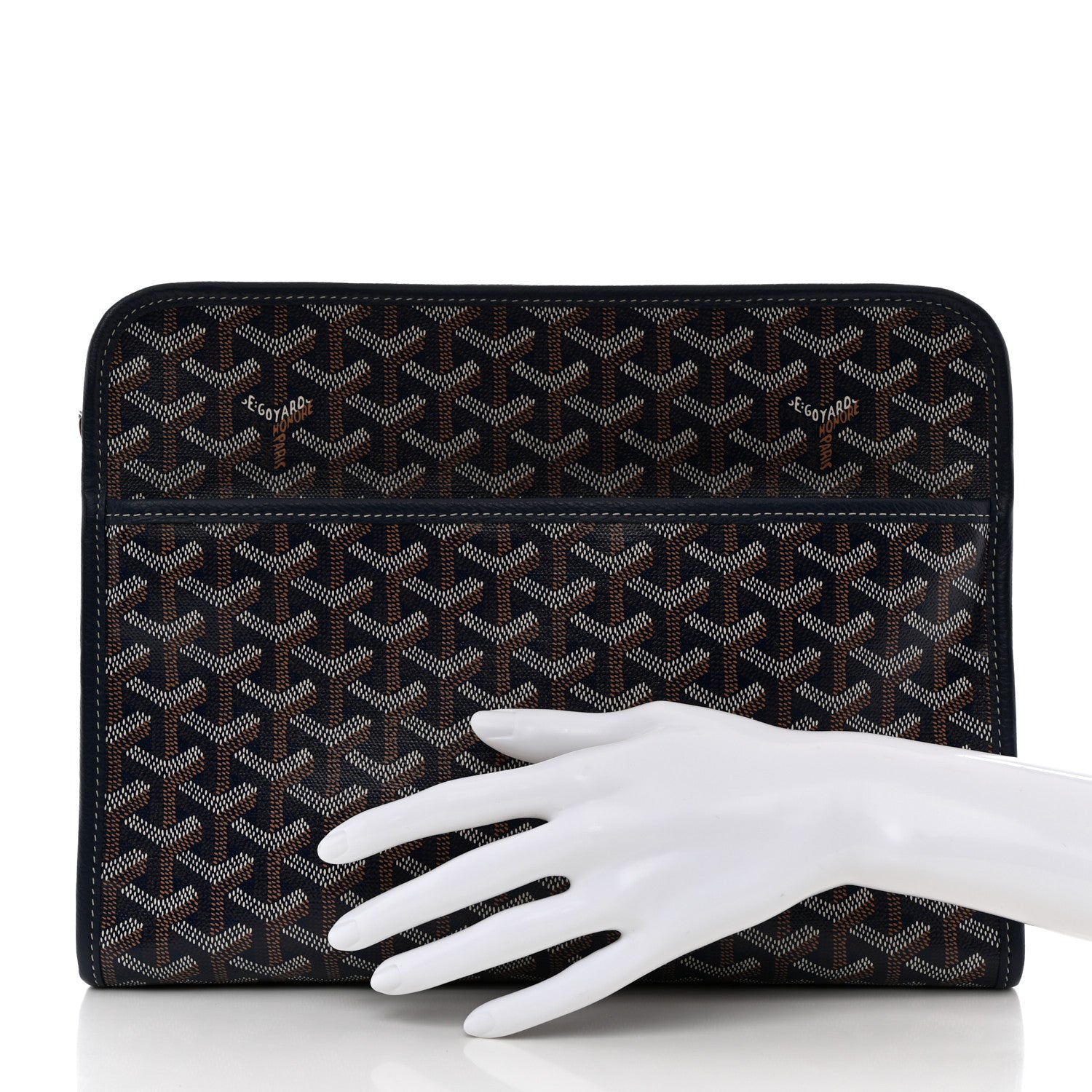 Goyard Goyardine Jouvence GM Toiletry Pouch Navy 2 of 7