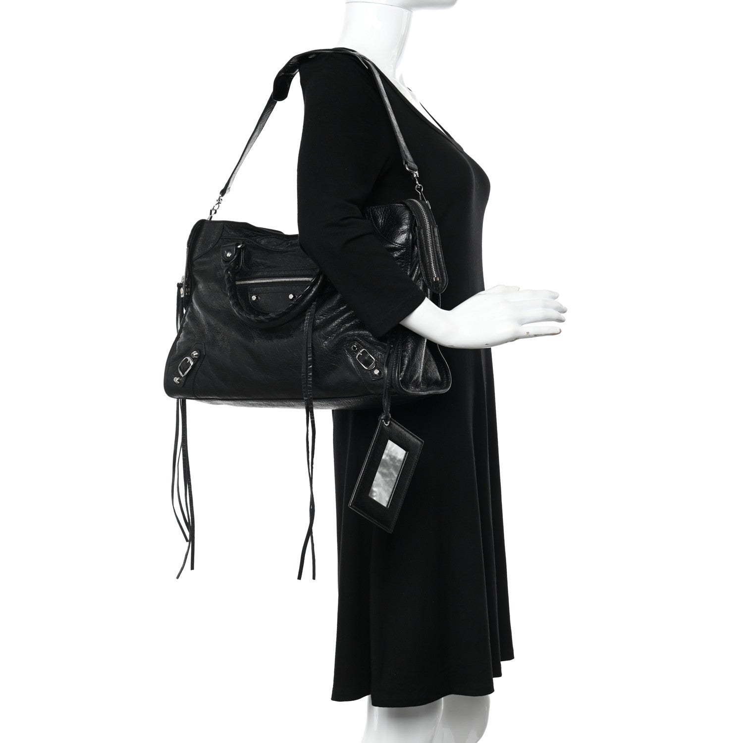 Balenciaga Agneau Classic Silver Hardware City Black 2 of 11