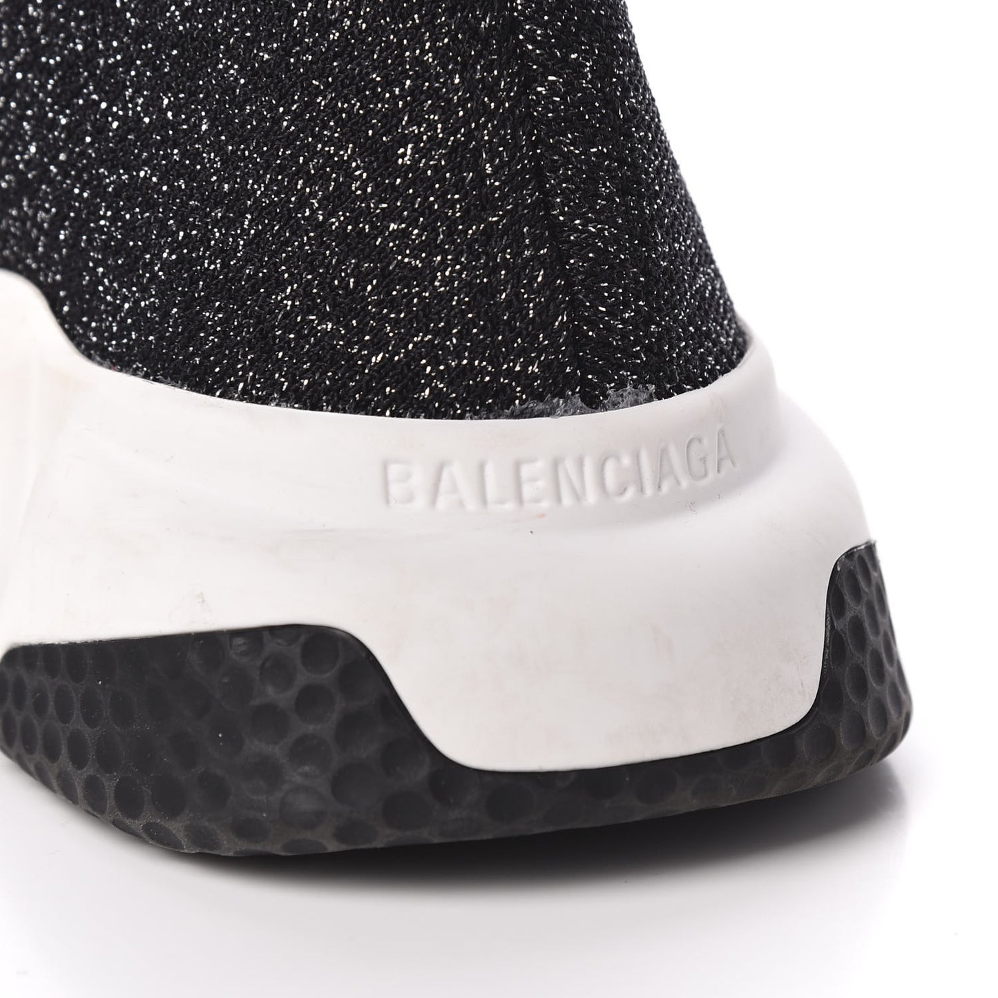 Knit Metal Womens Speed Sneakers 38 Black Gold